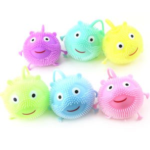 <b>LED</b> Flashing Squeeze Puffer <b>Ball</b> Rabbit <b>Led</b> Light Anti Stress Squishy Squeeze Relief Toy - Product Image 6