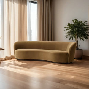 Sofá HEC de lujo de diseño para sala de estar, sofá de terciopelo de mediados de siglo de Copenhague para el hogar, centro comercial, apartamento o muebles de Club - Product Image 3