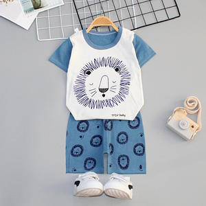 Ensembles de vêtements pour enfants, t-shirts et shorts d'été pour garçons et filles, vêtements pour bébés, vente en gros, vêtements pour nouveau-nés - Product Image 3