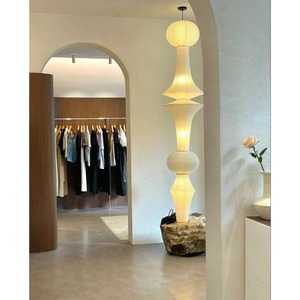 โคมไฟกระดาษสไตล์ญี่ปุ่น Isamu สำหรับ Noguchi โคมไฟเพดานวินเทจสไตล์ลอฟท์ สำหรับมุมบันได แสง 3000K CCT ใช้ไฟ AC สไตล์วบิซาบิ - Product Image 6