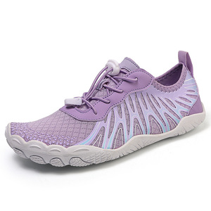 Chaussures d'eau avec empeigne en mesh, semelle extérieure en caoutchouc, respirantes, unisexes, pour la plage en été, bout fermé, semelle intermédiaire en EVA - Product Image 4
