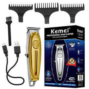 Professionnel réglable hommes <span class=keywords><strong>toilettage</strong></span> <span class=keywords><strong>rasoir</strong></span> tondeuses à cheveux poignée en plastique chaume visage Rechargeable pointu Machine de découpe de cheveux - Product Image 5