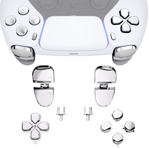 Chroming ABXY Dpad Buttons <b>Gamepad</b> Joystick L1 R1 L2 R2 Trigger Button Key Full Set Button for PS5 Controller BDM-030/040/050 - Product Image 3