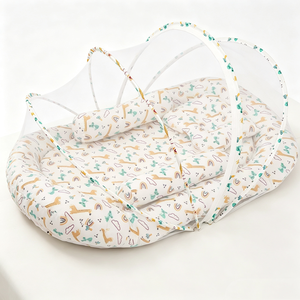Cuna nido personalizada para bebé con mosquitera, cuna portátil para dormir, cuna anti-presión para recién nacido, cuna plegable para bebé. - Product Image 5