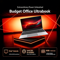DIXIANG Netbook 15,6 pouces FHD IPS Intel 6e génération I3-6100U 8 Go/16 Go de RAM DDR3 128 Go-1 To SSD Sans Fil Nouveau pour les professionnels et les étudiants