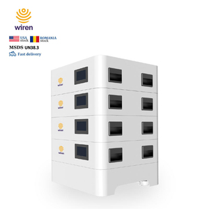 แบตเตอรี่ลิเธียมแบบเรียงซ้อนได้ Wiren Natural Cooling 5kWh 51.2V IP54 LCD สำหรับเก็บพลังงานแสงอาทิตย์ภายในบ้าน ระบบไฮบริดพลังงานแสงอาทิตย์และไฟฟ้ากระแสตรง CAN 5-10kW - Product Image 2
