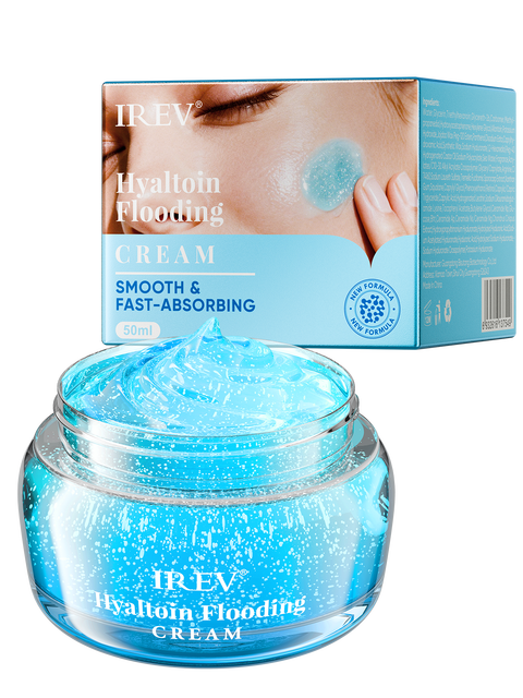 IREV Brightening Face Cream Hyaltoin Flooding Cream Forming a Soft Protective Film to Lock in Moisture and Prevent Water Loss