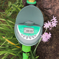 Minuterie de robinet de tuyau programmable de sortie en gros Minuterie d'eau d'irrigation en plastique vert et en métal pour le jardin