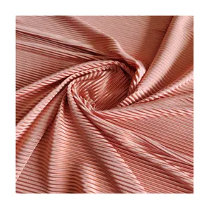 2024 new high quality stretch 100% polyester women's long sleeve pleated dress of decorations