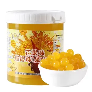 Bebidas Rtd 1.2kg Popping Boba venda de bebidas manga Popping-Boba para Ingredientes de Chá de Bolha