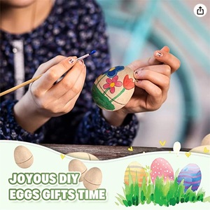 生分解性DIYイースターブラウンペーパーエッグパルプ子供用卵ホリデー用品 - Product Image 2