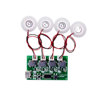 Carte de contrôle d'humidificateur USB DIY à quatre pulvérisations Carte d'entraînement d'atomiseur ultrasonique à quatre voies pour humidificateur