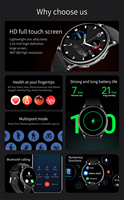 Montre intelligente unisexe IP67 étanche, thermomètre, fréquence cardiaque, oxygène sanguin, surveillance du sommeil, modes sportifs et météo, écran tactile HD complet