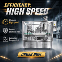 Machine de remplissage automatique à grande vitesse contrôlée par PLC pour canettes de bière et de boissons, avec garantie d'un an