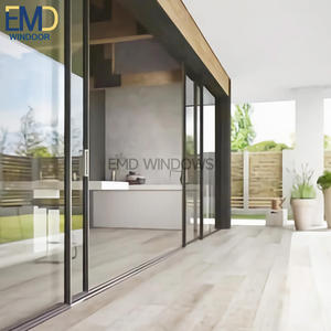 Porte coulissante intérieure avec design contemporain en verre dépoli - Product Image 3