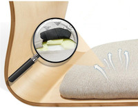 Sofá Tatami Individual sin Patas con Respaldo para Dormitorio, Silla Japonesa de Suelo con Cojín