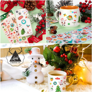 Vente en gros d'autocollants gonflés personnalisés de Noël en PVC autocollants 3D mignons pour enfants autocollants Père Noël bonhomme de neige renne pour le scrapbooking - Product Image 6