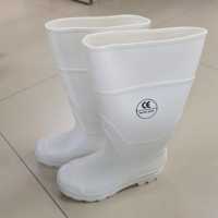 Bottes en caoutchouc blanches, bottes de pluie pour femmes