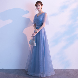 Women's Long Choir Dress Stage Performance Slim Fit For Students And Hosts With Label And Tags - Product Image 3