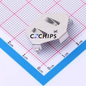 MY-<b>2430</b>-03 Button & Strip <b>Battery</b> Connector Through hole Component (THT) Connector <b>Battery</b> Clip CR2430 Phosphor Bronze Nickel - Product Image 1