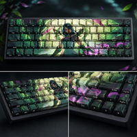 Claviers personnalisés DIY LOL FAE DRAGON ASHE, 68 touches, touches en PBT avec sublimation de colorant, impression latérale, profil Cherry, ensemble de claviers mécaniques