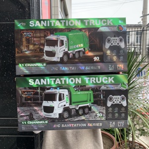 SINO <span class=keywords><strong>RC</strong></span> <span class=keywords><strong>camion</strong></span> à ordures avec une <span class=keywords><strong>poubelle</strong></span> éco-voiture jouets moulé sous pression 2.4GHz 1:12 échelle 11CH R/C <span class=keywords><strong>camion</strong></span> de recyclage avec lumière et musique - Product Image 3