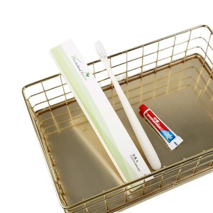 Juego de cepillos de dientes desechables con pasta dental para huéspedes de hotel, cerdas suaves, forma rectangular - Product Image 4