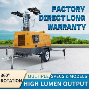 Torre de Iluminación Móvil Hidráulica con Mástil Telescópico, Generador Diésel Silencioso, Lámpara LED de 4x1000W, Energía Solar y CC para Uso en Exteriores - Product Image 3