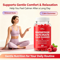 Suplemen Permen Kunyah SYC BIO Magnesium Glycinate untuk Kesehatan & Vitalitas Sehari-hari, 60 Permen Kunyah Bebas Gula, Label Pribadi