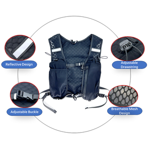 Chaleco de Hidratación para Correr, para Hombre y Mujer, con Botella Flexible de 500 ml, Mochila de Hidratación Transparente de 7 l, Chaleco de Hidratación para Trail - Product Image 3