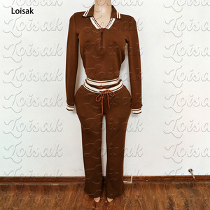 Весна <span class=keywords><strong>2026</strong></span>: Женский спортивный костюм в стиле Y2K с логотипом, аналог брендового, топ-поло с коротким рукавом и брюки, комплект из 2 предметов, домашняя одежда, женская одежда - Product Image 4