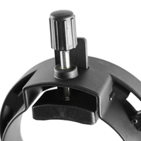 Braket Flash Mount Tipe S yang Dapat Disesuaikan dengan Lubang Payung untuk Kamera Speedlight Snoot Softbox Beauty Dish Pencahayaan Studio