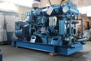 Marine Diesel Open Type Generator Set 50/60Hz <strong>Three</strong>/Single Phase Voltage with Weichai Engine ATS 1800 RPM - Product Image 4