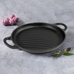 Tùy Chỉnh Thân Thiện Với Môi Không Dính Men Tráng Đúc Sắt Vòng Chảo Vỉ Nướng Pan Cho Coolercool Đúc Phẳng Tấm Sắt - Product Image 6