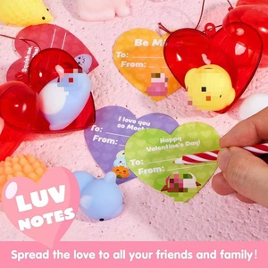 Valentines Toy Capsules <b>Gift</b> <b>Set</b> Cute Mochi Squishy Toys Kawaii Squeeze Animals Fidget <b>Cheap</b> Heart Surprise Capsule Toys - Product Image 3
