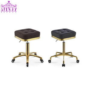 New black and gold pedicurist chair salon pedicure technician chairs wholesale - Product Image 4