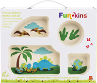 Ensemble de vaisselle pour enfants de 8 pouces sans BPA en RPET, bol en plastique réutilisable de qualité alimentaire avec fourchette et cuillère pour enfants
