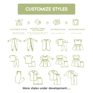 <span class=keywords><strong>Pigiama</strong></span> per Neonati in Bambù Personalizzato, Manica Lunga, <span class=keywords><strong>con</strong></span> Cerniera Bidirezionale, Tutina per Dormire - Product Image 2
