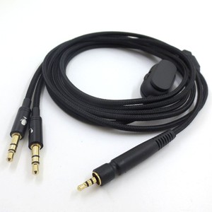 Cable de extensión de auriculares para juegos de nailon trenzado de <span class=keywords><strong>2</strong></span> metros/6,6 pies Dual de 3,5mm a <span class=keywords><strong>2</strong></span>,5mm para G4ME ONE, G4ME Zero, PC 373D, GSP 670, etc. - Product Image 3