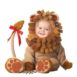 Trajes de animais para bebês, macacão unissex para crianças, macacão de Halloween