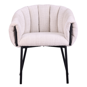 Échantillon Gratuit - Chaises de <span class=keywords><strong>Salle</strong></span> <span class=keywords><strong>à</strong></span> <span class=keywords><strong>Manger</strong></span> en Tissu avec Accoudoirs, Style Nordique Contemporain, Design Minimaliste, Luxe Moderne, Prix Compétitifs - Product Image 2
