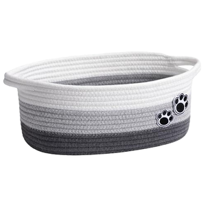 Cesta de Almacenamiento Plegable Ecológica Multifuncional de Cuerda de Algodón Tejida con Diseño Animal, Marca LEGEND, 34x26x15cm, para Toallas, Juguetes para Mascotas y Otros - Product Image 2