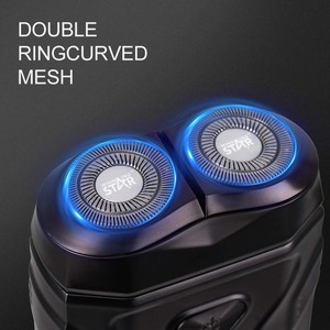 WINNING STAR <span class=keywords><strong>ST</strong></span>-5844 Tondeuse à <span class=keywords><strong>barbe</strong></span> électrique pour homme, double lame magnétique, utilisation en voiture, rechargeable par USB - Product Image 2