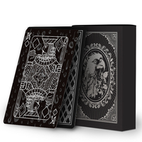 Nouvelle Boîte Double Personnalisée de Qualité Supérieure, Lisse, Étanche, Plaqué Or, Créative, Durable, pour Jeu de Cartes Familial, Cadeau Idéal