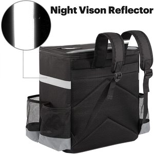 Sac à dos isotherme pour la livraison de nourriture, personnalisé avec logo, imperméable, en polyester, sac à déjeuner - Product Image 5