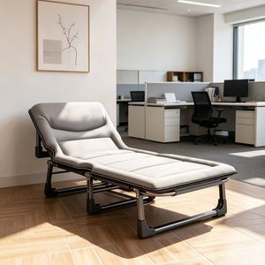 Cama <span class=keywords><strong>Plegable</strong></span> Portátil Ligera de PVC para Oficina y Camping al Aire Libre con Diseño Moderno y Simple - Product Image 3