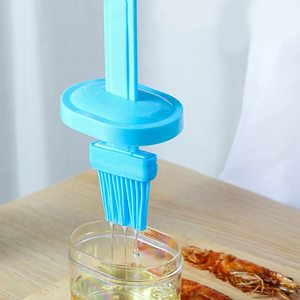 Pinceau de cuisine 2-en-1 en silicone résistant à la chaleur pour badigeonner, pâtisserie, cuisson, barbecue, étaler huile, beurre, sauces - Product Image 6