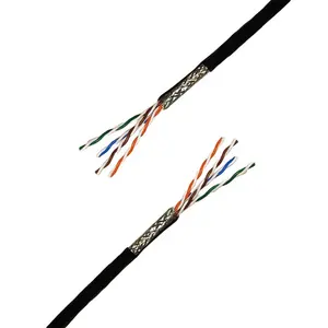 Goma de silicona resistente a altas temperaturas, Cable de red de 200 a 250 grados, Cat5e, Cat6, FEP