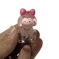 Meilleures ventes : Porte-clés clavier transparent à motif de dessin animé, jouet anti-stress et clicker