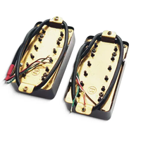 High Quality Black Cover Humbucker Brass Baseplate LP Guitar Pickup with Alnico 5 Magnet
